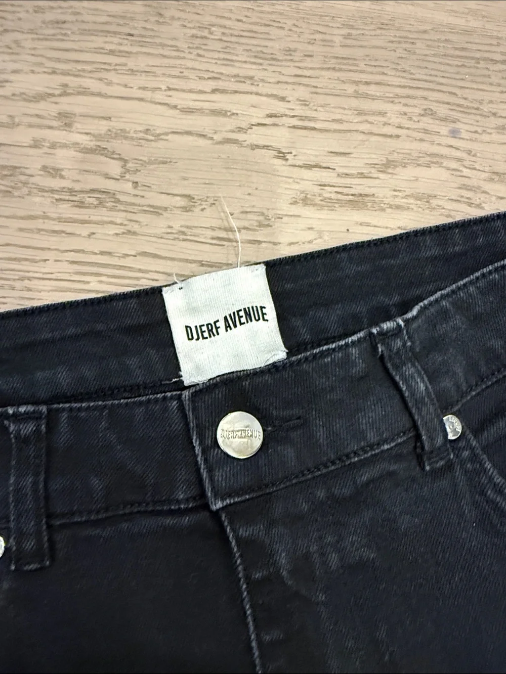 Djerf avenue black straight leg unisex jeans - Picture 7 of 9